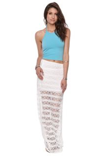 Womens La Hearts Skirt   La Hearts Crochet Maxi Skirt