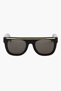 Super Black Flat Top Chicano Sunglasses