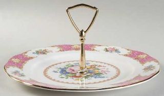 Royal Albert Lady Carlyle Round Serving Plate with Handle (Dinner Plate), Fine C