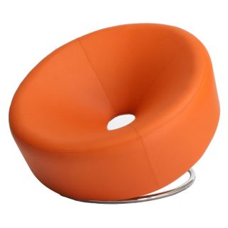 Best Selling Home Decor Furniture LLC Orange Modern Round Chair Multicolor  