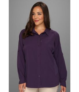 Columbia Plus Size Silver Ridge L/S Shirt Womens Long Sleeve Button Up (Tan)