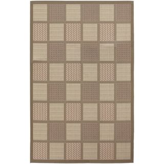 Five Seasons Acadia/ Coral Red Area Rug (37 X 55) (CreamSecondary colors Coral Red and TanPattern Geometric SquaresTip We recommend the use of a non skid pad to keep the rug in place on smooth surfaces.All rug sizes are approximate. Due to the differen