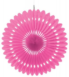 Pink Hanging Fan Decoration