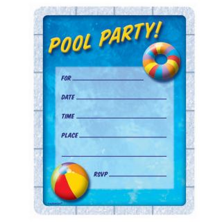 Pool Party Invitations (50)