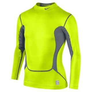 Nike Pro Hyperwarm Compression Dri FIT Max Mock (8y 15y) Boys Shirt   Volt