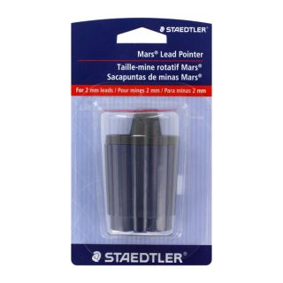 Staedtler Mars Blue Rotary 2mm Lead Pointer (BlueProduct height 2.5 inchesExtra cleaning pads YesModel STD502BKA6 Plastic Color BlueProduct height 2.5 inchesExtra cleaning pads YesModel STD502BKA6)