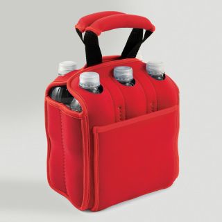 Insulated Six Pack Holder, Red   World Market