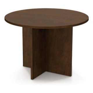 Bestar 42 in. Round Meeting Table   Chocolate Multicolor   65770 69