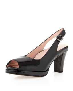 Ernestine Peep Toe Platform Sandal, Black