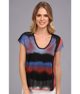 Kenneth Cole New York Mika Knit Top Womens Blouse (Multi)
