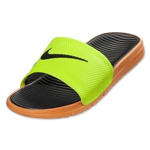 Nike Benassi Solarsoft Slide (Volt/Bright Citrus/Black)