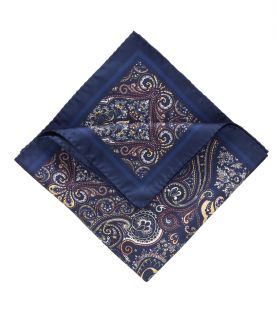 Tapestry Pocket Square  Blue JoS. A. Bank