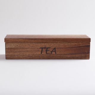 Acacia Wood Teabag Container   World Market