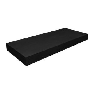 Way Basics Floating Wall Shelf FS 10 24 1 Finish Black