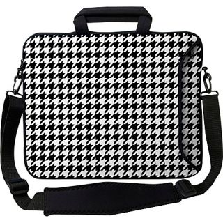 15 Executive Laptop Sleeve Hounds Tooth   Designer Sleeves Lap