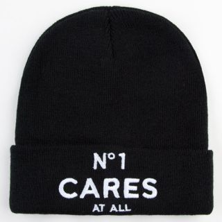 No 1 Cares Beanie Black One Size For Men 234555100