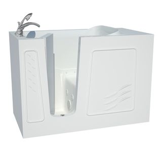 Explorer Series 30x53 Left Drain White Air And Whirlpool Jetted Walk in Bathtub
