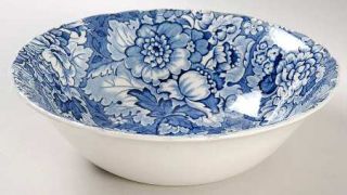Wedgwood Gainsborough Blue Coupe Cereal Bowl, Fine China Dinnerware   Blue/White