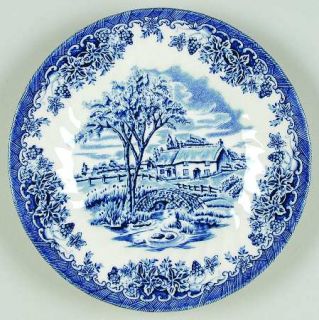 Churchill China Brook Blue, The (Made In England) Salad Plate, Fine China Dinner