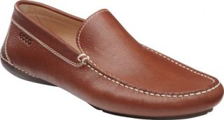 Mens ECCO Elmo   Cognac Milled Leather Slip on Shoes