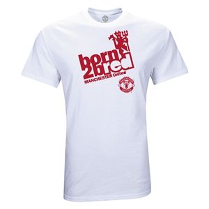 Euro 2012   Manchester United Born To B Red T Shirt (White)