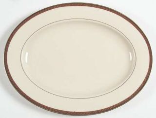 Lenox China Monroe 15 1999 Shape Oval Serving Platter, Fine China Dinnerware  