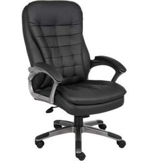 Rosewill High Back Executive Chair with Pewter Finished Base and Arms RFFC 13008