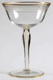 Glastonbury   Lotus Grenoble (Stem #35) Champagne/Tall Sherbet   Deco #192, Stem
