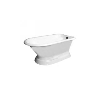 Barclay CTRNTD66B WH Clancy Cast Iron Roll Top