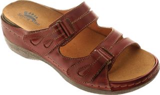Womens Spring Step Sunshine   Bordeaux Leather Mid Heel Shoes