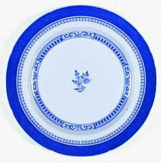 Spode Old Bedford Blue Dinner Plate, Fine China Dinnerware   Lowestoft,Blue Band