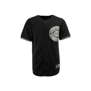 Chicago Cubs Majestic MLB Black Fashion Blank Replica Jersey