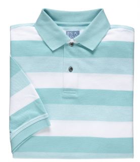 Stays Cool Striped Pique Polo by JoS. A. Bank Mens Dress Shirt