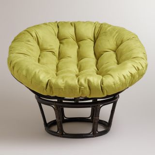Oasis Green Micro Suede Papasan Chair Cushion   World Market