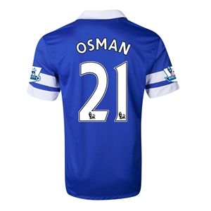 Nike Everton 13/14 OSMAN Home Soccer Jersey