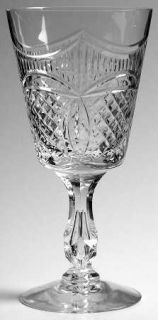 Tiffin Franciscan 17623 7 Water Goblet   Stem #17623,Cross,Arches&Vertical Cut