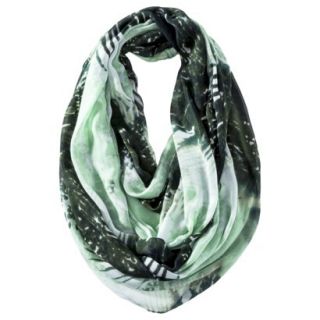 Mossimo Infinity Leaf Scarf   Green