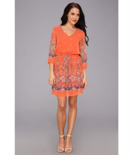 Gabriella Rocha Katherine Floral Dress Womens Dress (Orange)
