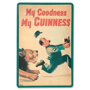 My Goodness, My Guinness Lion Metal Sign