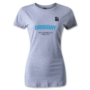 FIFA U 20 World Cup 2013 Womens Uruguay T Shirt (Gray)