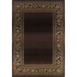 Generations Brown/ Green Rug (67 X 91)