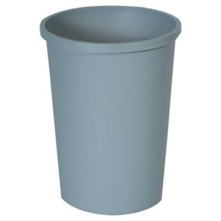 Rubbermaid Gray Round Plastic Wastebasket 44 3/8 qt