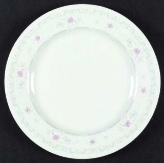 China Pearl Morning Star Dinner Plate, Fine China Dinnerware   Pink Roses,White