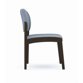 Lesro Lenox Armless Guest Chair with Side View L1132G6