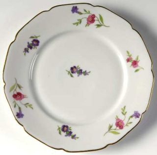 Heinrich   H&C Victoria (Multicolor Flowers) Bread & Butter Plate, Fine China Di