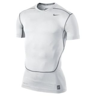 Nike Pro Combat Core 2.0 Compression Short Sleeve Mens Top   White