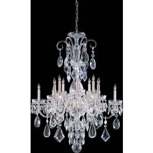 Crystorama Lighting CRY 1045 CH CL MWP Traditional Crystal Chandelier Hand Polis
