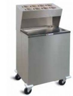 Piper Products Mobile Cabinet Style Tray Dispenser w/ Duel Self Elevating Platform, Stainless