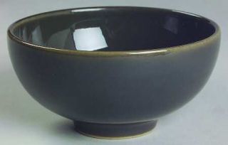 Denby Langley Smokestone Rice Bowl, Fine China Dinnerware   Curve Shape, Olive G