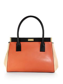 Marni Tricolor Top Handle Frame Bag   Apricot